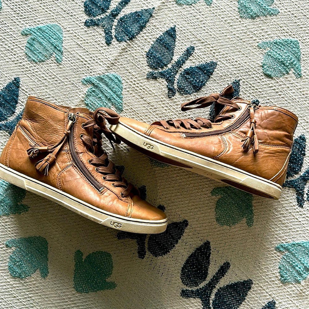 UGG leather hi tops